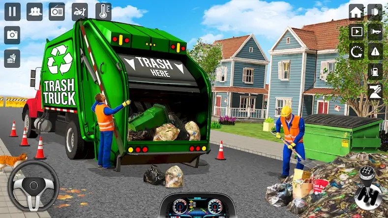 Скачать мусора грузовик Водитель симул Взломанная [MOD Много денег] APK на Андроид