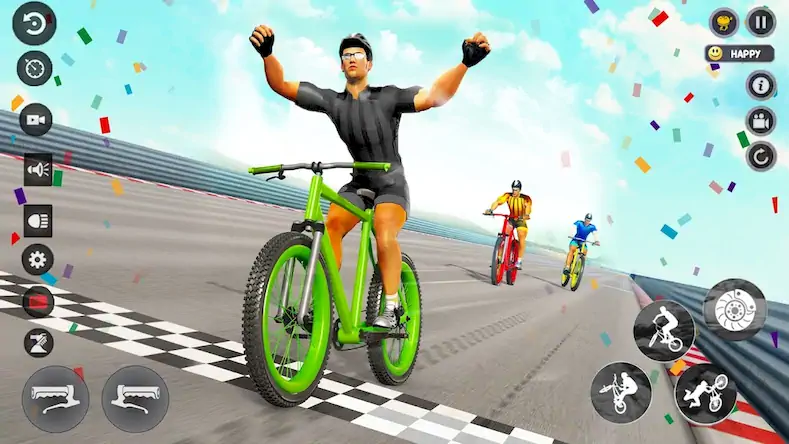 Скачать BMX Cycle Race 3d Cycle Games Взломанная [MOD Всё открыто] APK на Андроид