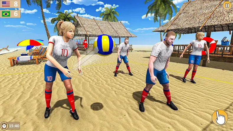 Скачать Volleyball 3D Champions Games Взломанная [MOD Бесконечные монеты] APK на Андроид