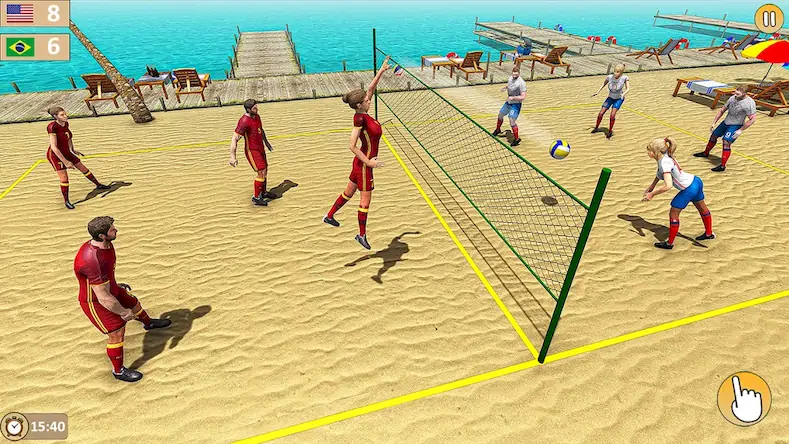 Скачать Volleyball 3D Champions Games Взломанная [MOD Бесконечные монеты] APK на Андроид