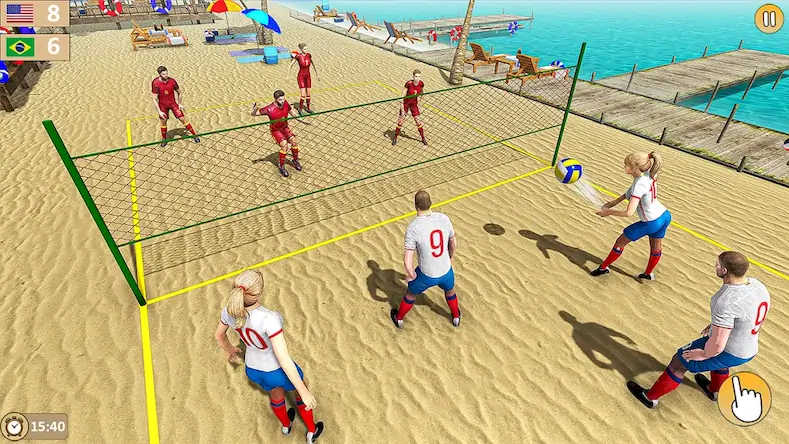 Скачать Volleyball 3D Champions Games Взломанная [MOD Бесконечные монеты] APK на Андроид