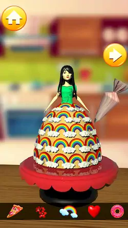 Скачать Doll Cake Dress Up Games 3D Взломанная [MOD Бесконечные монеты] APK на Андроид
