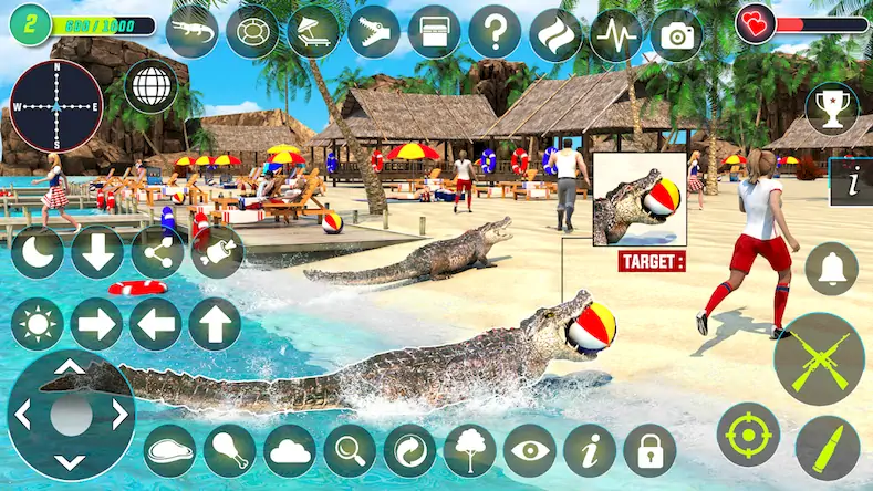 Скачать Crocodile Hunting Animal Games Взломанная [MOD Бесконечные монеты] APK на Андроид