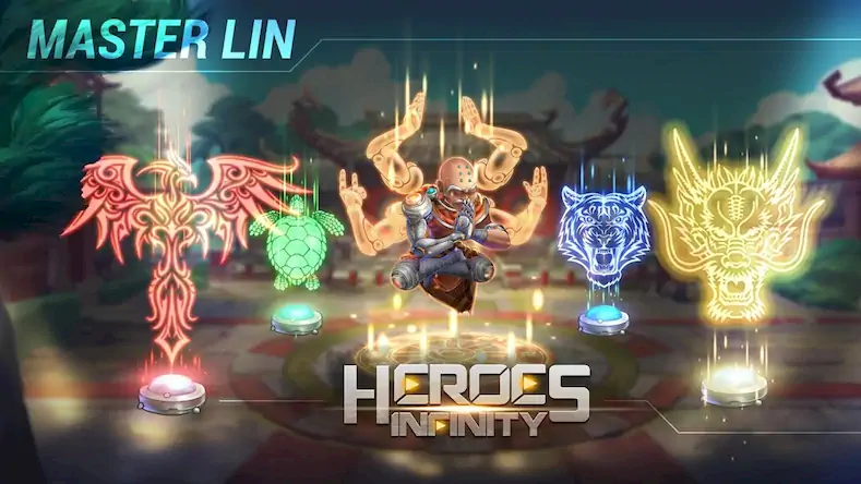 Скачать Heroes Infinity: Super Heroes Взломанная [MOD Бесконечные монеты] APK на Андроид
