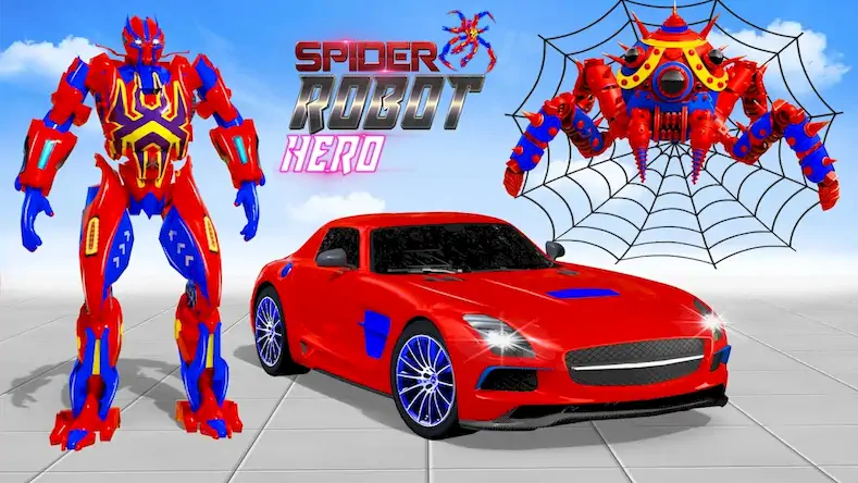 Скачать Spider Robot: Robot Car Games Взломанная [MOD Бесконечные монеты] APK на Андроид