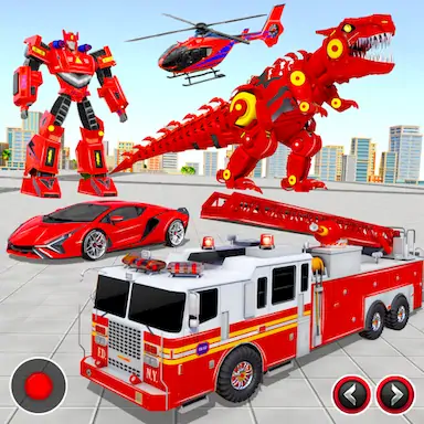 Скачать пожарная машина робот игра Взломанная [MOD Бесконечные деньги] APK на Андроид