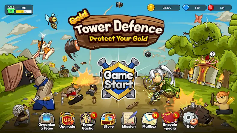 Скачать Gold tower defence M Взломанная [MOD Бесконечные монеты] APK на Андроид