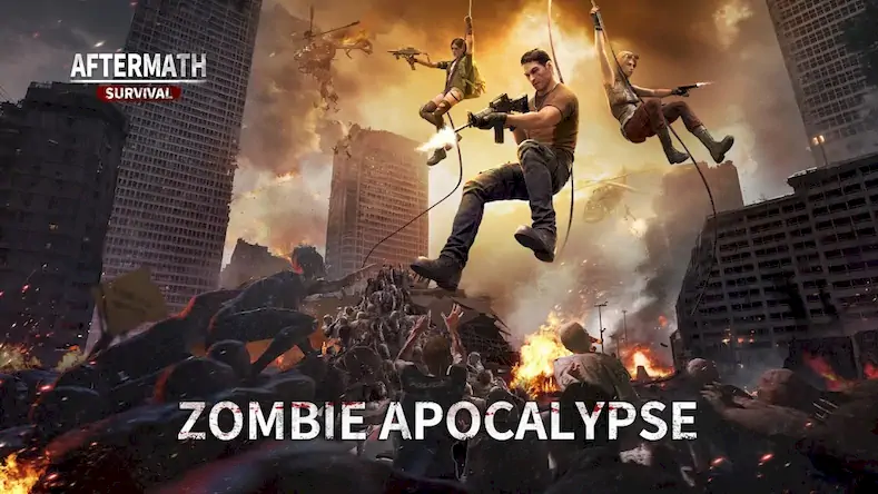 Скачать Aftermath Survival: Zombie War Взломанная [MOD Всё открыто] APK на Андроид