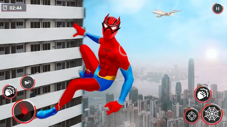 Скачать Flying Spider Rope Hero Fight Взломанная [MOD Много монет] APK на Андроид