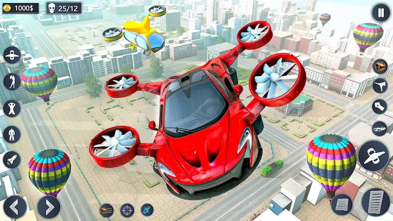 Скачать Летающий автомобиль робот игра Взломанная [MOD Unlocked] APK на Андроид