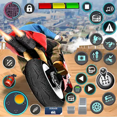 Скачать мега пандус мотоцикл трюки Взломанная [MOD Бесконечные монеты] APK на Андроид