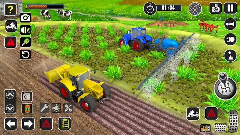 Скачать трактор комбайн фермер Взломанная [MOD Всё открыто] APK на Андроид