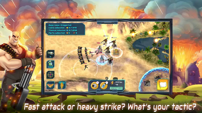 Скачать Boulder Base: Defense Strategy Взломанная [MOD Много монет] APK на Андроид