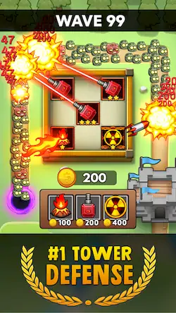 Скачать Merge Clash - Tower Defense TD Взломанная [MOD Unlocked] APK на Андроид