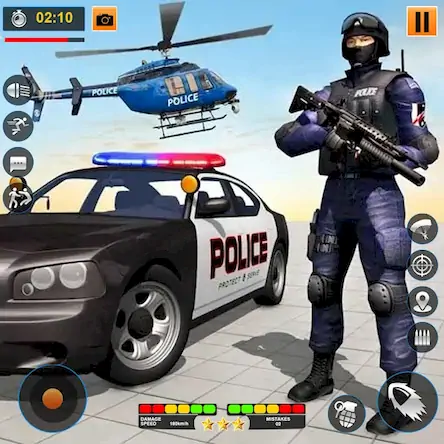 Скачать полиция Опс съемка игр оружием Взломанная [MOD Бесконечные деньги] APK на Андроид