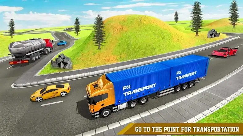 Скачать Cargo Transport Truck Driving Взломанная [MOD Много монет] APK на Андроид