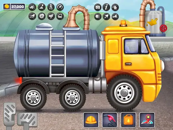 Скачать Дети Масло Танкер: Truck Игры Взломанная [MOD Бесконечные деньги] APK на Андроид