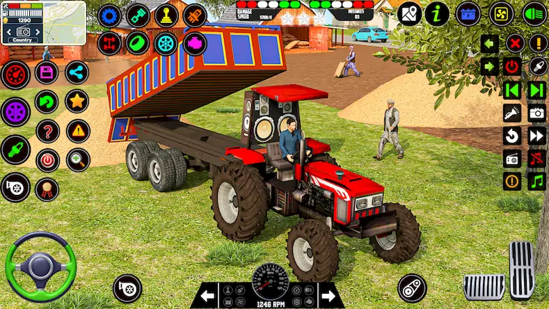Скачать Farming Tractor Game Simulator Взломанная [MOD Бесконечные деньги] APK на Андроид