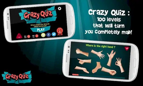 Скачать Crazy Quiz Взломанная [MOD Unlocked] APK на Андроид