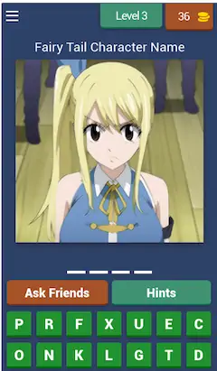 Скачать Fairy Tail Character Quiz Взломанная [MOD Всё открыто] APK на Андроид
