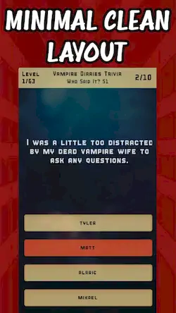Скачать Vampire Diaries Quiz Trivia Взломанная [MOD Unlocked] APK на Андроид