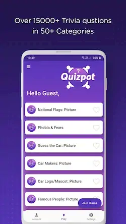 Скачать QuizPot: Group GK Quiz Trivia Взломанная [MOD Бесконечные деньги] APK на Андроид