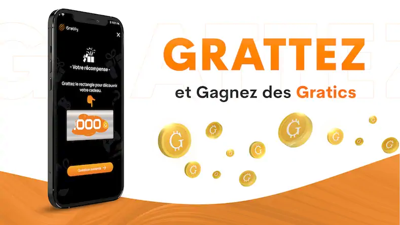 Скачать Gratify : Jouer Gratter Gagner Взломанная [MOD Бесконечные монеты] APK на Андроид