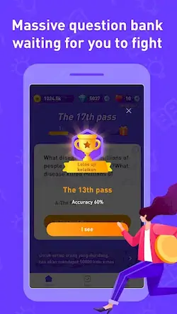 Скачать QuizKing Взломанная [MOD Всё открыто] APK на Андроид