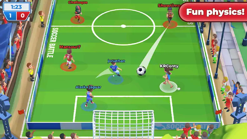 Скачать Футбол: Soccer Battle Взломанная [MOD Unlocked] APK на Андроид