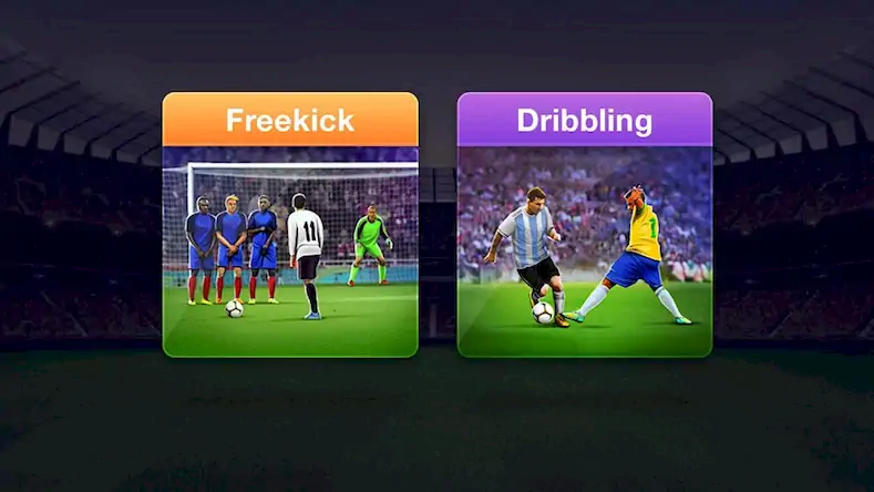 Скачать Freekick Football 2021 - Штраф Взломанная [MOD Много монет] APK на Андроид