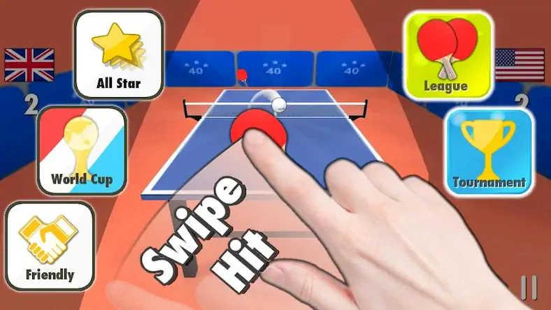 Скачать Настольный теннис 3D Взломанная [MOD Unlocked] APK на Андроид