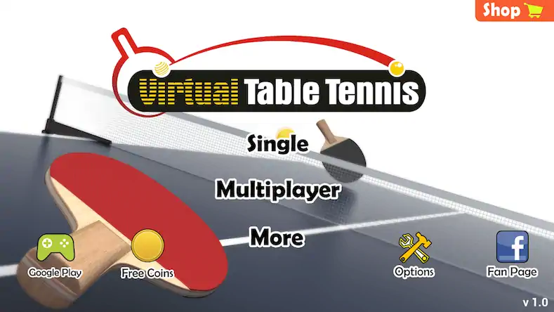 Скачать Virtual Table Tennis Взломанная [MOD Много денег] APK на Андроид