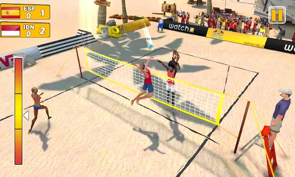 Скачать Пляжный волейбол 3D Взломанная [MOD Бесконечные монеты] APK на Андроид