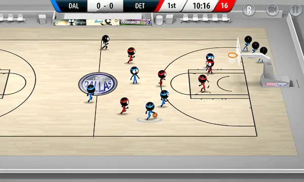 Скачать Stickman Basketball 3D Взломанная [MOD Много денег] APK на Андроид
