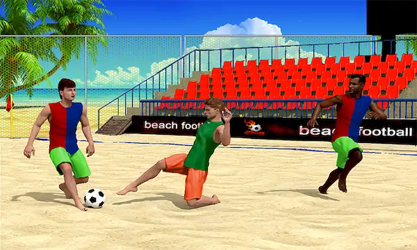 Скачать Пляжный футбол Взломанная [MOD Много монет] APK на Андроид