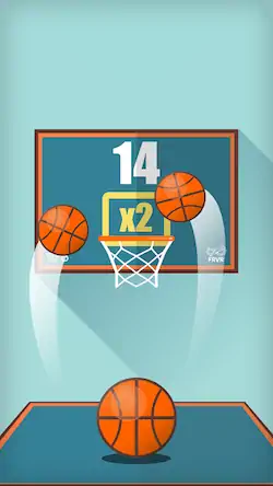 Скачать Basketball FRVR - Dunk Shoot Взломанная [MOD Много монет] APK на Андроид