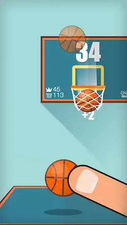 Скачать Basketball FRVR - Dunk Shoot Взломанная [MOD Много монет] APK на Андроид