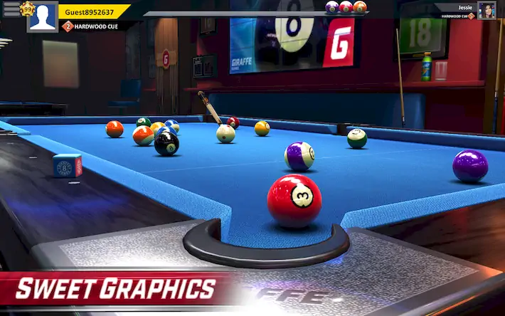 Скачать Pool Stars - 3D Online Multipl Взломанная [MOD Много денег] APK на Андроид