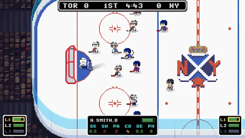 Скачать Ice League Hockey Взломанная [MOD Много монет] APK на Андроид