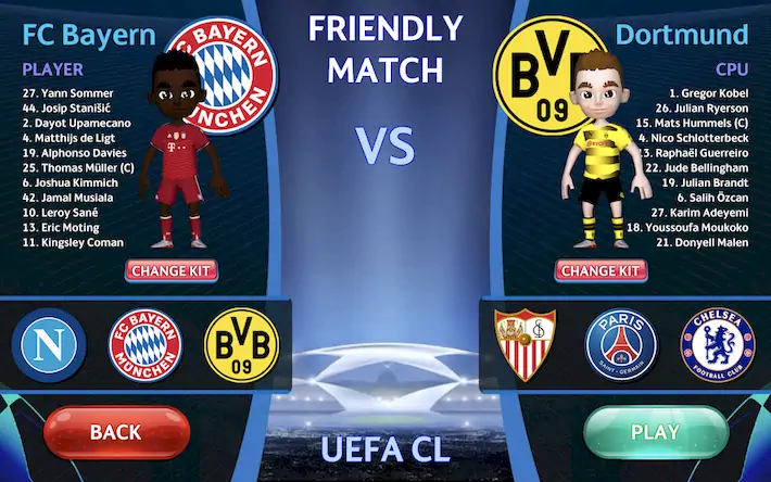 Скачать Champions League - UEFA Game Взломанная [MOD Много монет] APK на Андроид