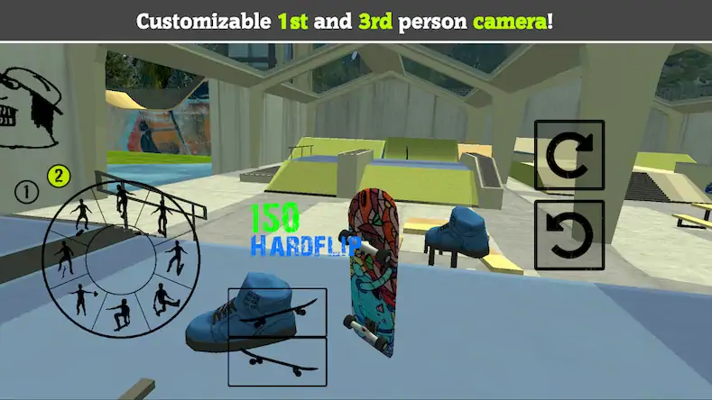 Скачать Skateboard FE3D 2 Взломанная [MOD Unlocked] APK на Андроид