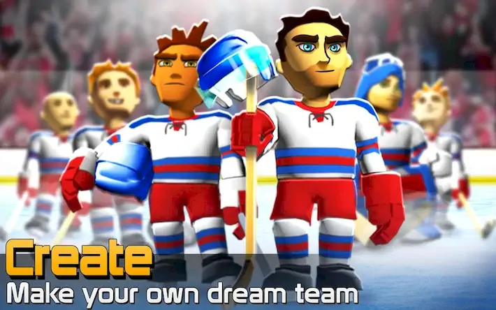 Скачать BIG WIN Hockey Взломанная [MOD Всё открыто] APK на Андроид