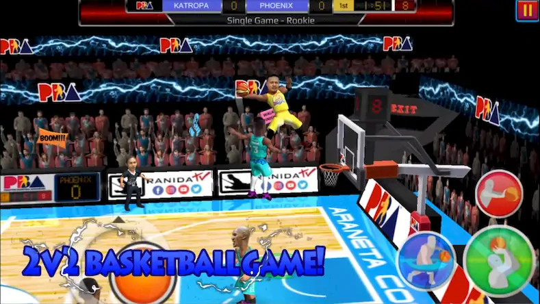Скачать Basketball Slam Баскетбол Взломанная [MOD Бесконечные монеты] APK на Андроид