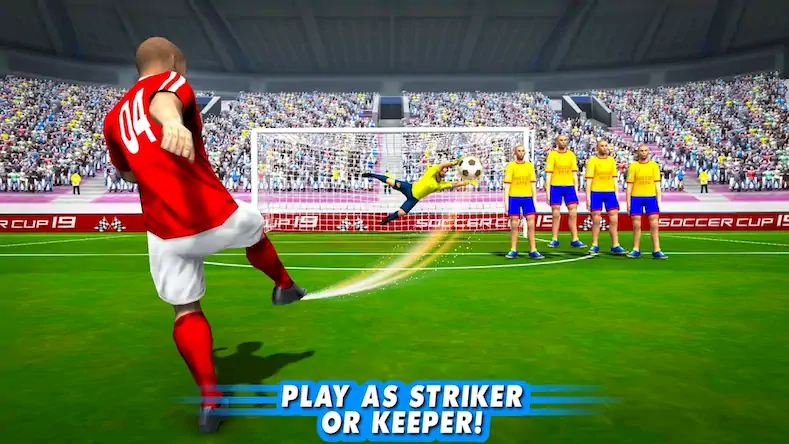 Скачать Real Football Soccer Striker Взломанная [MOD Unlocked] APK на Андроид