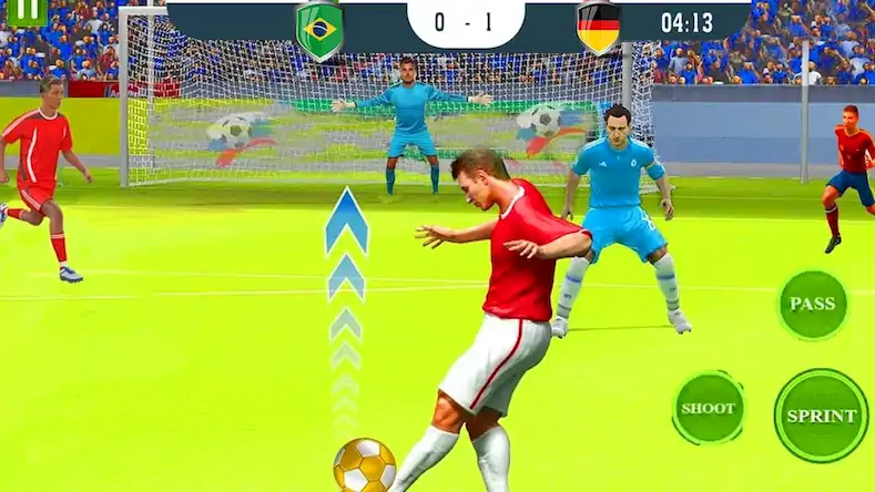 Скачать Real Football Soccer Striker Взломанная [MOD Unlocked] APK на Андроид