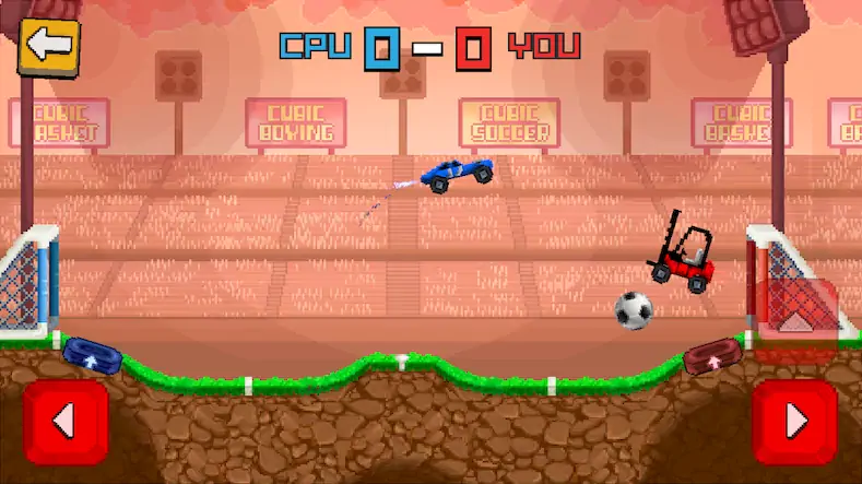 Скачать Pixel Cars. Soccer Взломанная [MOD Много денег] APK на Андроид