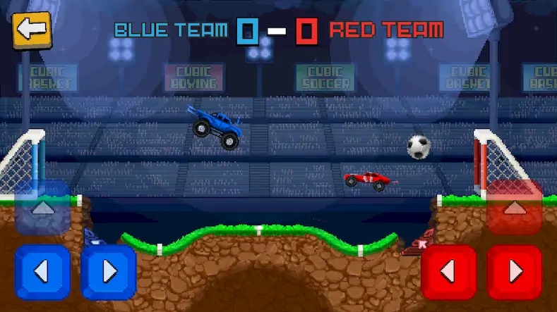 Скачать Pixel Cars. Soccer Взломанная [MOD Много денег] APK на Андроид