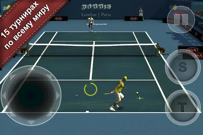 Скачать Cross Court Tennis 2 Взломанная [MOD Всё открыто] APK на Андроид