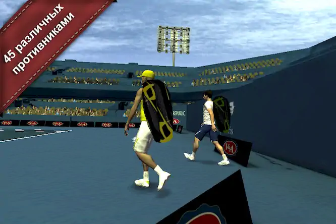 Скачать Cross Court Tennis 2 Взломанная [MOD Всё открыто] APK на Андроид
