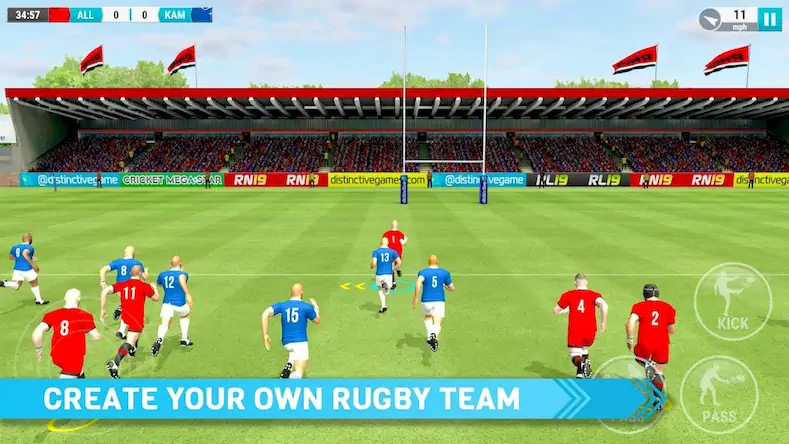 Скачать Rugby Nations 19 Взломанная [MOD Бесконечные деньги] APK на Андроид